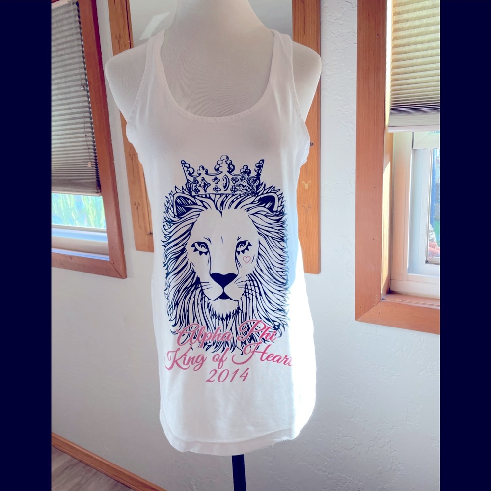 Alpha Phi ‘King of Hearts-2014’ 2 Tanks! Sizes S